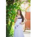 Boho Style Embroidered Sleeveless Dress "Summer Birds" White/Black